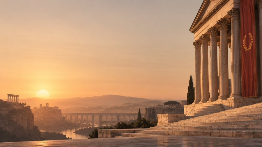 Ultra-Minimal Roman Empire Wallpaper — image generated with a GPT Image 2.5 prompt
